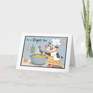 Cartão Dia de os pais Pai Sudoeste Vaca Atirando O Amor