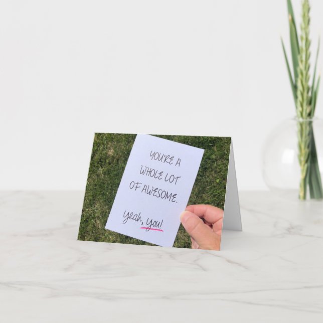 CARTÃO "DIA DE OS PAIS" PARA ALGUÉM REALMENTE **ESOME** (Frente)