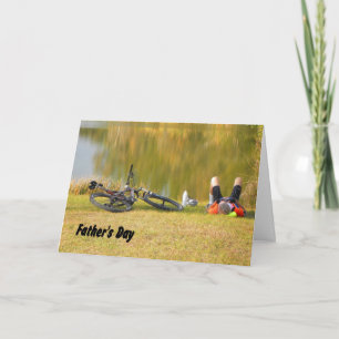 Cartão Dia de os pais para motociclista