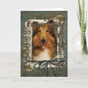 Cartão Dia de os pais - Pedras - Collie - Natalie