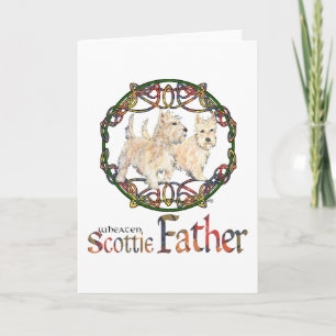 Cartão Dia de os pais Terrier escocês
