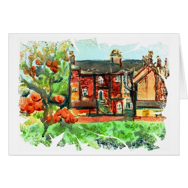 Cartão Dia de outono quente (Frente Horizontal)