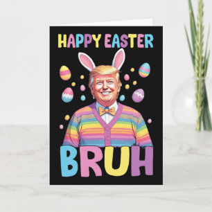 Cartão Dia de Páscoa Engraçado Coelho Bunny Feliz Páscoa