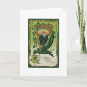 Cartão Dia de Pat - Castelo de Blarney,