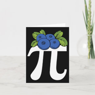 Cartão Dia de Pi Engraçado de Blueberry