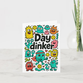 Cartão dia de pickleball dinker 