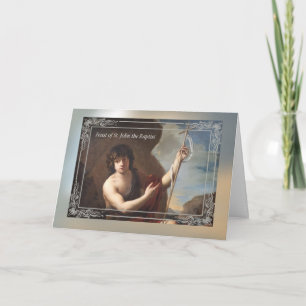 Cartão Dia de São João Batista Quadro do Velho Mundo
