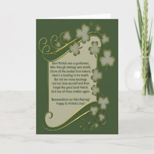 Cartão Dia de São Patrício
