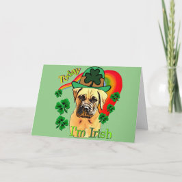 Cartão Dia de São Patrício Bullmastiff