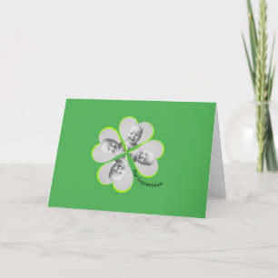 Cartão Dia de São Patrício de Fotografias Personalizadas 