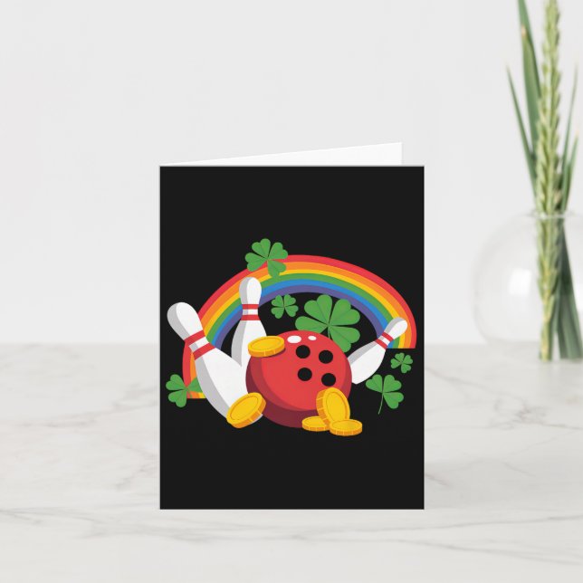 Cartão Dia de São Patrício de Shamrock de Lepréchaun de B (Frente)