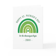 Dia de São Patrício Feliz de Shamrock Irlandês Ver