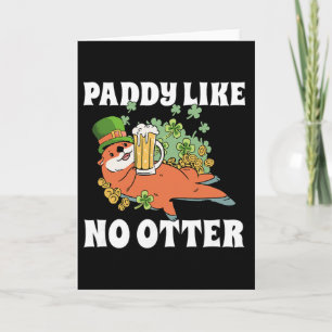 Cartão Dia de São Patrício Leprechaun Sortudo Paddy Gosta