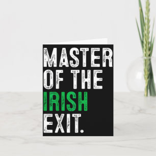 Cartão Dia de São Patrício mestre da saída irlandesa irla