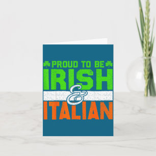 Cartão Dia de São Patrício Paddys Irlandês Italiano Verde