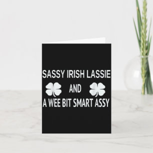 Cartão Dia de São Patrício Sy Irlandês Mentira Shamrock E