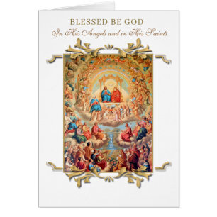 Cartão DIA DE TODOS OS SANTOS Religioso Festa Católica
