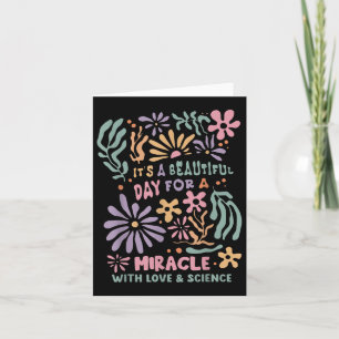 Cartão Dia De Transferência Floral Ivf É Um Belo Dia Para