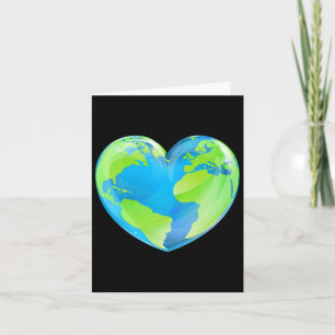 Cartão Dia do Amor ao Coração da Terra Globo Mundial 