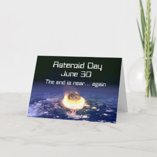 Cartão Dia do Asteroide 30 de Junho