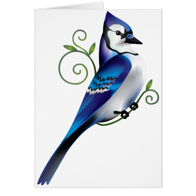 Cartão Dia do Bluejay (Frente)