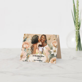 Cartão Dia do Casamento da Minha Irmã