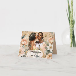 Cartão Dia do Casamento da Minha Irmã