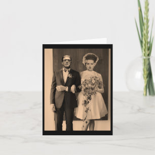Cartão Dia do Casamento de Dapper Frankenstein - Hallowee