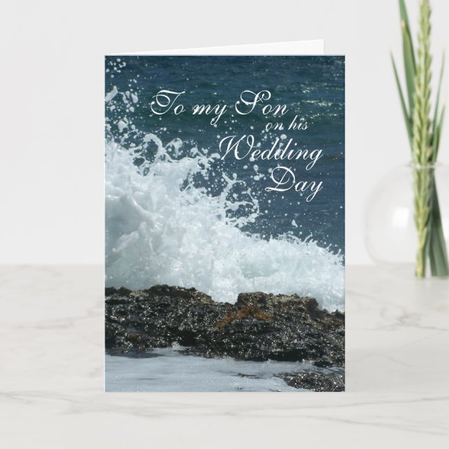 Cartão Dia do Casamento do Filho (Frente)