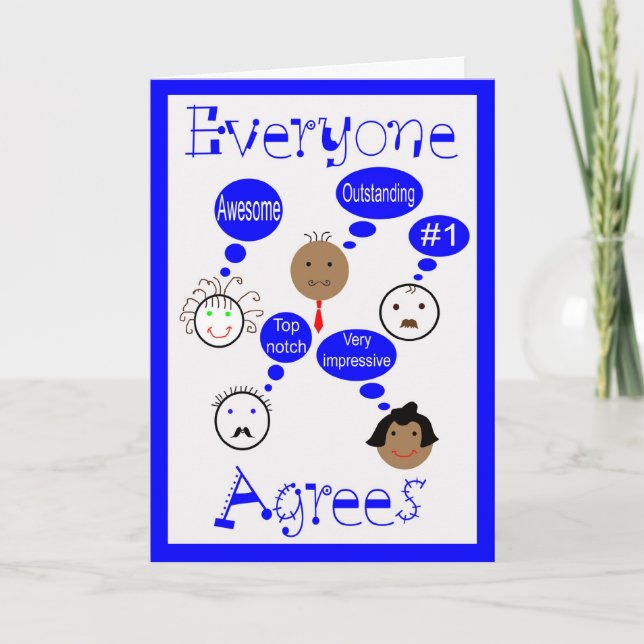 Cartão dia do chefe (Frente)