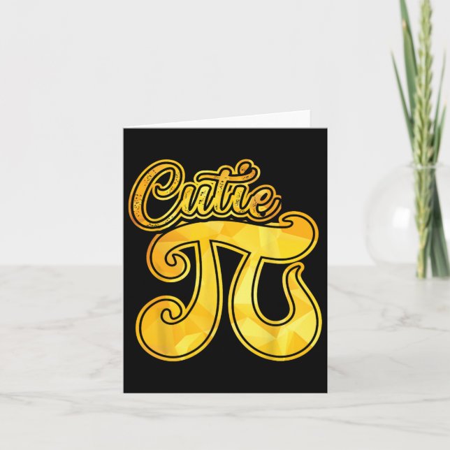 Cartão Dia do Cutie Pi  (Frente)