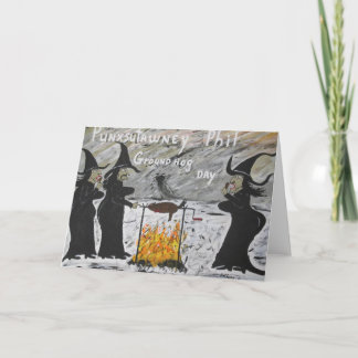 Cartão Dia do Groundhog