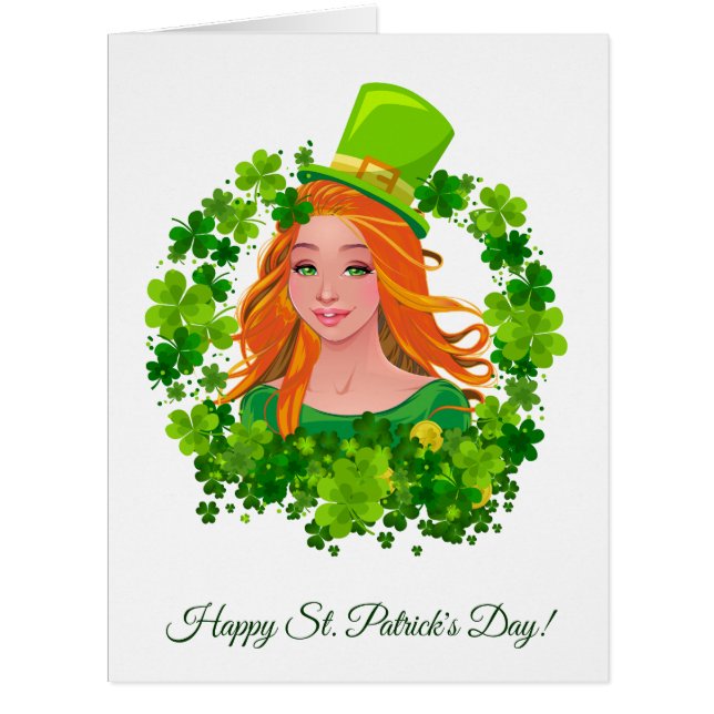 Cartão Dia do Patrick. (Frente)