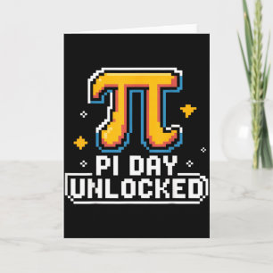 Cartão Dia do Pi 14 de Março Presente Engraçado Roupa de