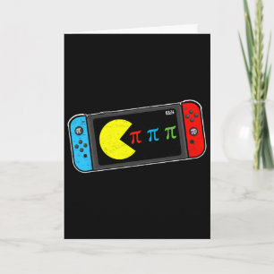 Cartão Dia do Pi de Videogame Gamer Professor de Matemáti