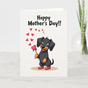 Cartão Dia dos Cães de Coração Card