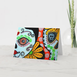 Cartão Dia dos Mortos "Dos Caras"