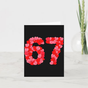 Cartão Dia dos Namorados 67 Meme Engraçado Seis Sete 6 7 