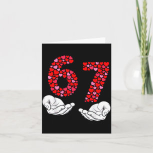 Cartão Dia dos Namorados 6-7 Meme Seis Sete 6 7 Namorados