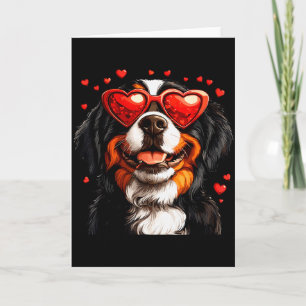 Cartão Dia dos Namorados Amante de Cachorro Berner Fofura