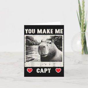 Cartão Dia dos Namorados Capivara Selfie Me Faz Capy Home