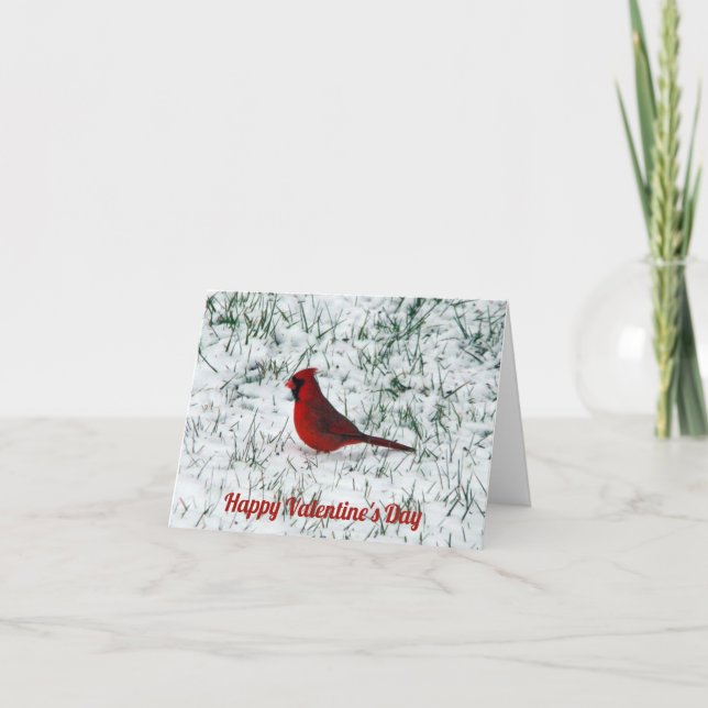 Cartão Dia dos Namorados Cardinal (Frente)