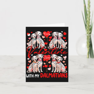 Cartão Dia dos Namorados Com Meu Traje de Casal de Cães D