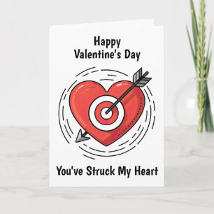 Cartão Dia dos Namorados Coração e Flecha