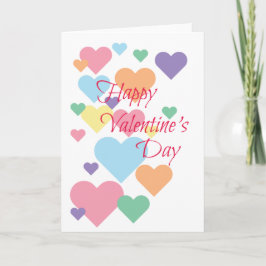 Cartão Dia dos Namorados Corações