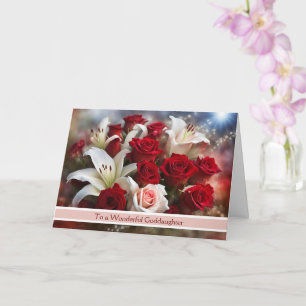 Cartão Dia dos Namorados da Enteada com Buquê de Rosas