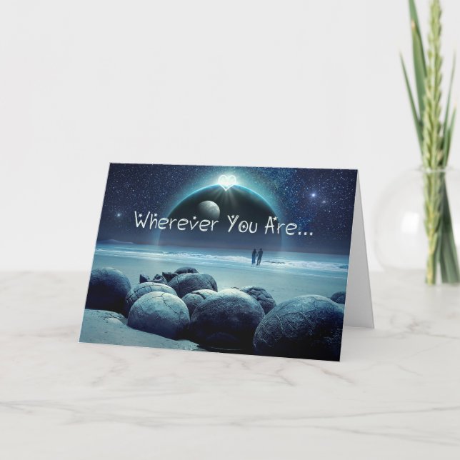 Cartão Dia dos Namorados Onde Quer Que Você Esteja (Frente)