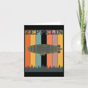 Cartão Dia dos Namorados Zeppelin Retro Antigo Dirigível