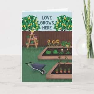 Cartão Dia dos Pais Amor Cresce Aqui Jardim