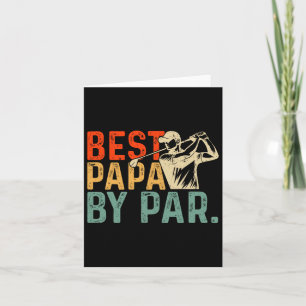 Cartão Dia dos Pais Aniversário Melhor Papai Par Golfe Pa